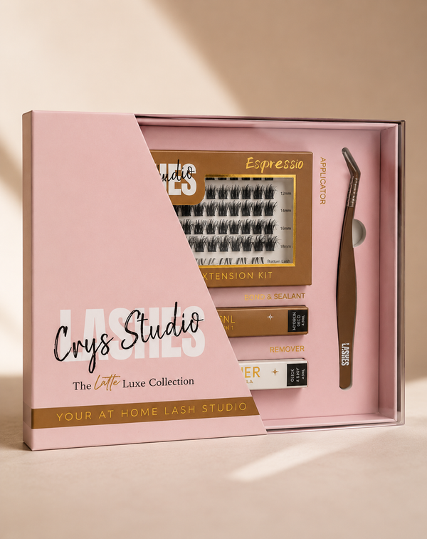 Latte Luxe lash set with bottom lashes